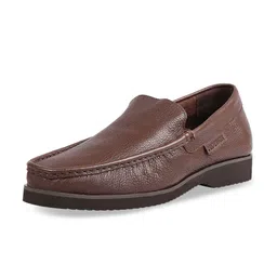 Hidesign Men Brown Leather Loafers-image-20