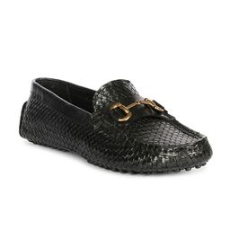 Saint G Women Textured Leather Horsebit Loafers-picture-21