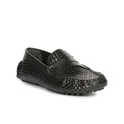 Saint G Women Textured Leather Driving Shoes-image-22