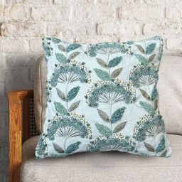 SHADES of LIFE White & Blue 2 Pieces Embellished Square Cushion Covers-image-80