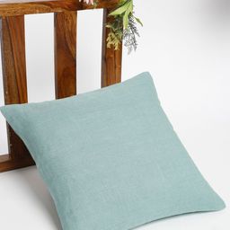 Fabindia Teal Linen Cotton Square Cushion Covers-37