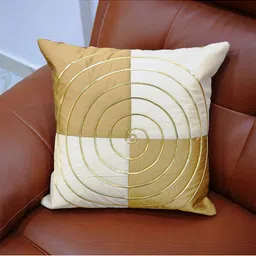 Tranquil square Brown & White Set of 5 Floral Square Cushion Covers-11