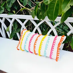 THROWPILLOW White & Yellow Rectangle Cushion Covers-image-21
