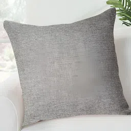 FABURAA Grey Square Jute Cushion Covers-13