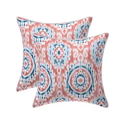 Texstylers Red 2 Pieces Printed Cotton Square Cushion Covers-image-13