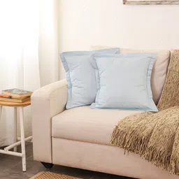 House This Juniper 2 Pcs Blue Cotton Square Cushion Covers-image-11
