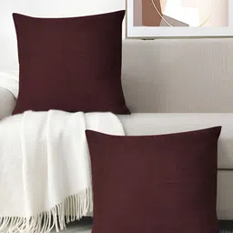 FABURAA Brow 2 Pieces Square Cushion Covers-52
