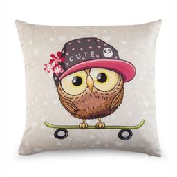 WAXWINGO White & Yellow Cartoon Characters Square Cushion Covers-image-32