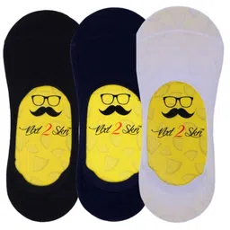 N2S NEXT2SKIN Men Pack Of 3 Assorted Cotton Shoe-Liners-image-99