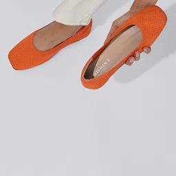 NEEMANS Women Textured Square Toe Mesh Loafers-29