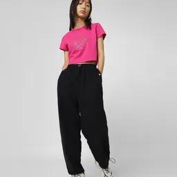 ONLY Women Loose Fit Plain Trousers-image-20