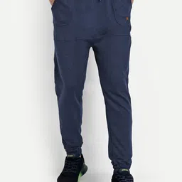 KRAASA Men Cotton Mid-Rise Joggers-image-15
