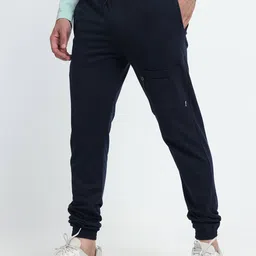 Beyoung Men Patch Pocket Knitted Cotton Mid Rise Joggers-image-30
