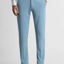 Peter England Men Mid-Rise Slim Fit Trouser-image-40
