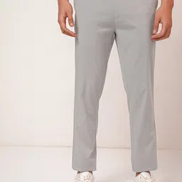 HIGHLANDER Grey Men Tapered Fit Chinos Trouser-image-84