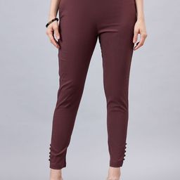 THE PAJAMA FACTORY Women Relaxed Regular Fit Trousers-30