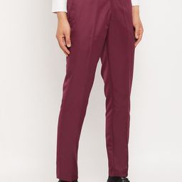 VEI SASTRE Men Smart Slim Fit Formal Trousers-image-95