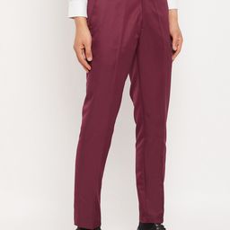 VEI SASTRE Men Mid Rise Smart Slim Fit Formal Trousers-image-62
