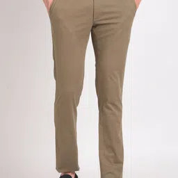 ADRO Men Pencil Slim Fit Cotton Chinos Trousers-picture-45