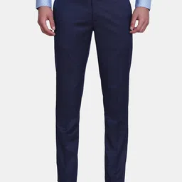 Blackberrys Men Navy Blue Skinny Fit Trousers-picture-34