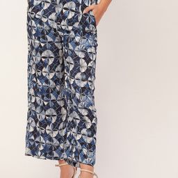 Moomaya Floral Printed Flared Palazzos-image-99