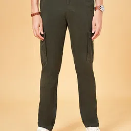 Urban Ranger by pantaloons Men Slim Fit Cargos Trousers-image-47