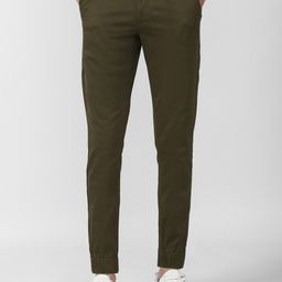 Van Heusen Sport Men Olive Green Slim Fit Trousers-image-66