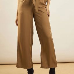 SASSAFRAS Women Loose Fit Mid-Rise Trousers-image-59