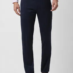 Peter England Men Slim Fit Mid-Rise Formal Trouser-image-41