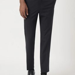 Marks & Spencer Men Mid Rise Plain Slim Fit Formal Trousers-image-92