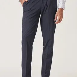 MR BUTTON Men Slim Fit Formal Trousers-image-66