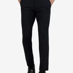 JB STUDIO Men Slim Fit Mid-Rise Cotton Trousers-image-6