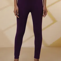AURELIA Women Solid Skinny Fit Trousers-16