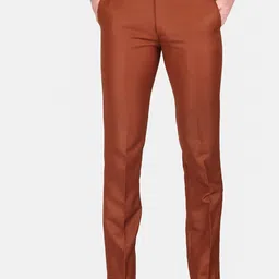 TrulyFeb Men Brown Slim Fit Trousers-image-117