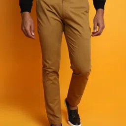 V-Mart Men Slim Fit Twill Cotton Chinos-image-55