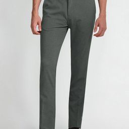 Arrow New York Men Textured Slim Fit Mid-Rise Plain Formal Trousers Trousers-image-63