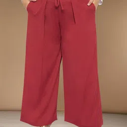 wild U Women Smart Loose Fit Trousers-image-30
