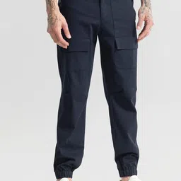 Snitch Men Cotton Smart Loose Fit Trousers-image-31