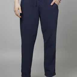 Celio Men Mid-Rise Classic Slim Fit Plain Cotton Regular Trousers-image-40