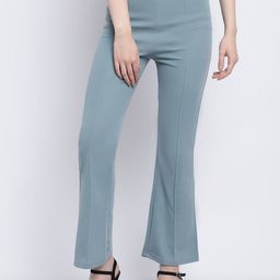 Wuxi Women Relaxed Straight Leg Straight Fit Bootcut Trousers-image-40