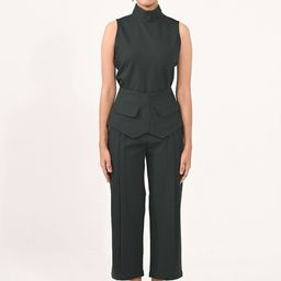 Aamili Women Cotton Straight Fit Regular Trousers-image-37