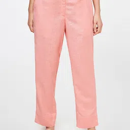 Global Desi Women Pink Straight Fit Trouser-image-69