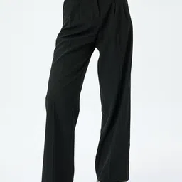 Koton Women Mid-Rise Straight Fit Regular Trouser-image-82