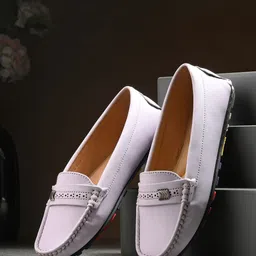 El Paso Women Round Toe Lightweight Loafers-image-94