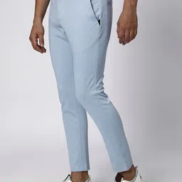 Mufti Men Mid-Rise Plain Flat-Front Trousers-image-87