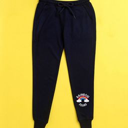 cKids Navy Blue Solid Joggers-image-81