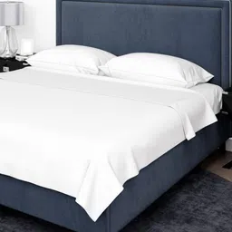 Sanjeev Textiles White 300 TC Cotton Crib Bedsheet With 2 Pillow Covers-image-106