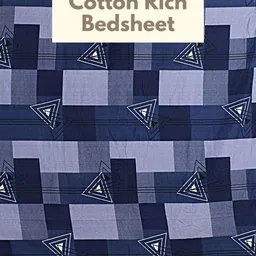 HASHCART Burgundy & White Geometric 210 TC Queen Bedsheet with 2 Pillow Covers-image-63