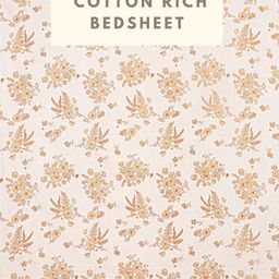 HASHCART Cream & Brown Floral Printed Cotton 210 TC Queen Bedsheet Set-2.40 m x 2.25 m-image-72