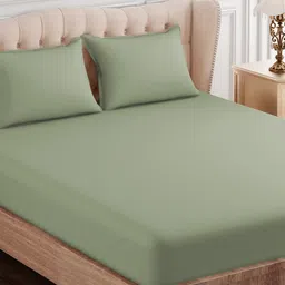 SEJ by Nisha Gupta 300 TC King Bedsheet with 2 Pillow Covers-image-42